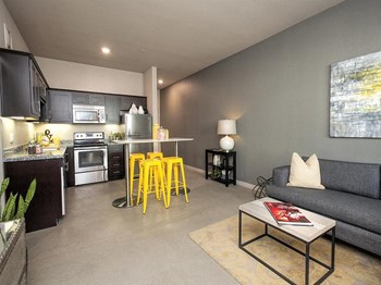 Mason at Hive Living Room Brand New Apartments for Rent in Oakland, Ca | Mason at Hive Apartments Now Leasing - Photo Gallery 4