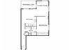 One bedroom Floor Plan l Mason at Hive in Oakland CA