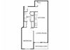 One bedroom Floor Plan l Mason at Hive in Oakland CA