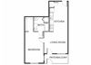 One bedroom Floor Plan l Mason at Hive in Oakland CA