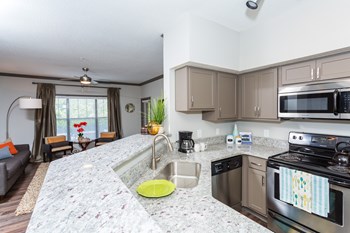 Granite Countertop Kitchen at Highland Walk Apartments, Atlanta, GA, 30312