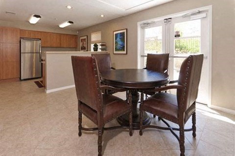 Kitchen and dining area l Mirandela Apartments in Rancho Palos Verdes