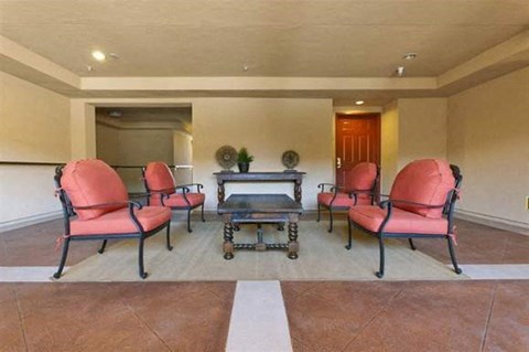 Interior seating l Mirandela Apartments in Rancho Palos Verdes