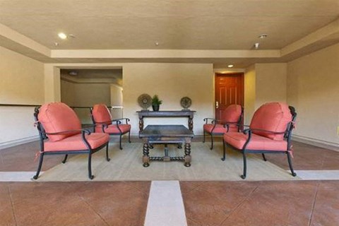 Interior seating l Mirandela Apartments in Rancho Palos Verdes