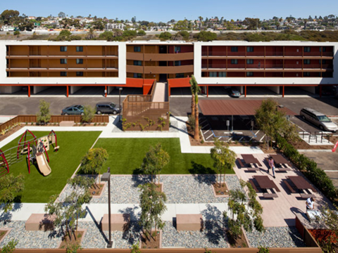 View of community l Mission Apartments in San Diego CA