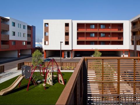 View of playground l Mission Apartments in San Diego CA