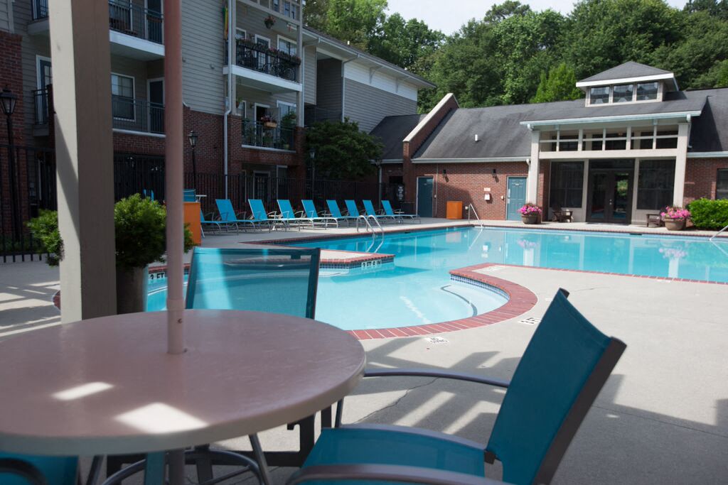 Outside Pool at Monroe Place Apartments, Atlanta, GA