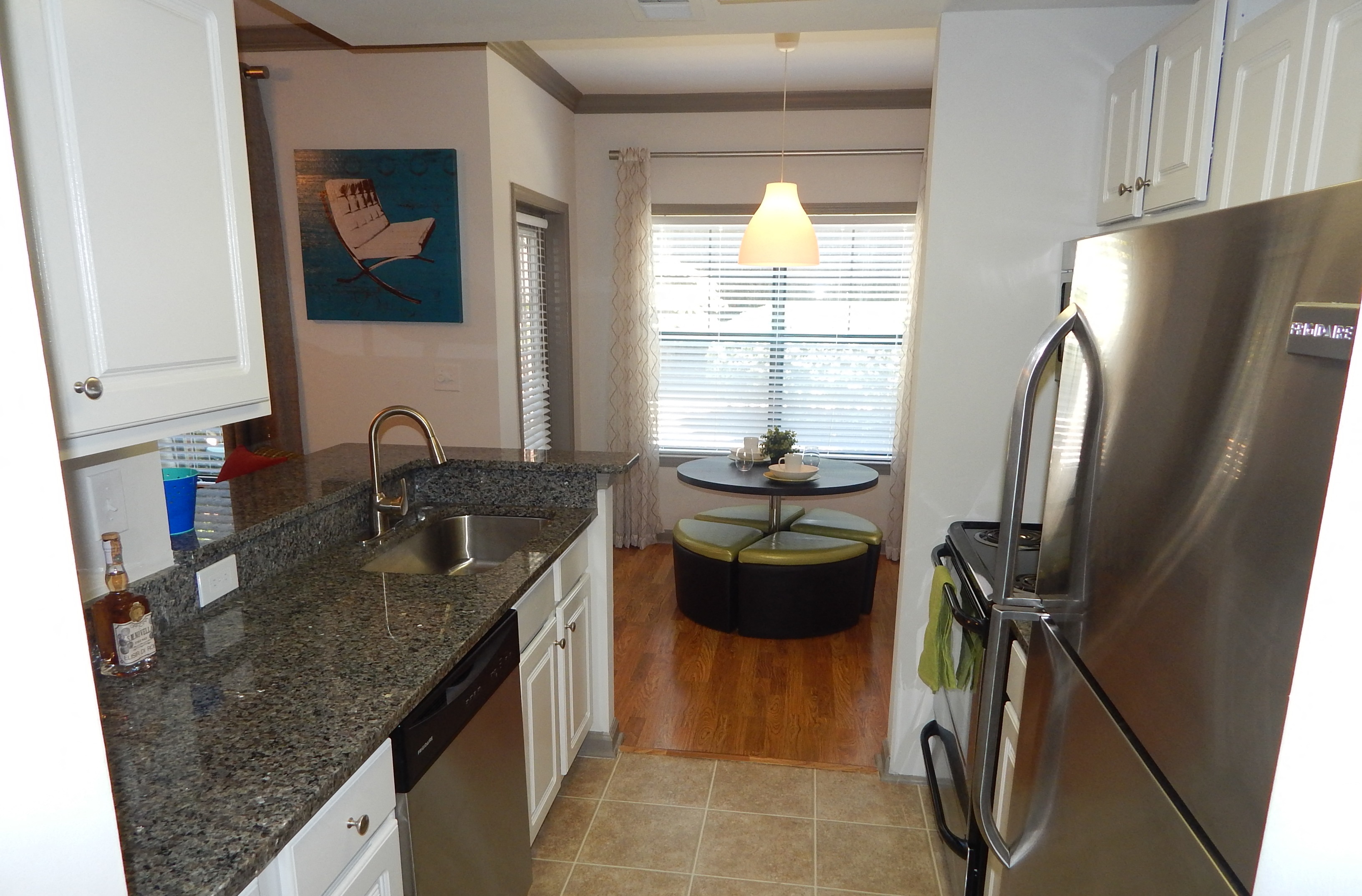 Granite Countertop Kitchen at Monroe Place Apartments, Georgia