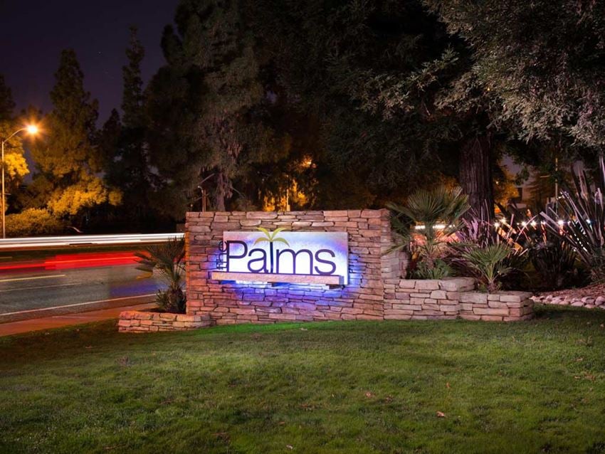 The Palms Monument Sign Sacramento Apartments for Rent l The Palms - Photo Gallery 1