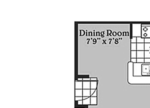 Pecan Point Temple TX l One Bedroom Floor Plan Pecan Point l 1x1 Floor Plan Apartments in Temple, TX 76502