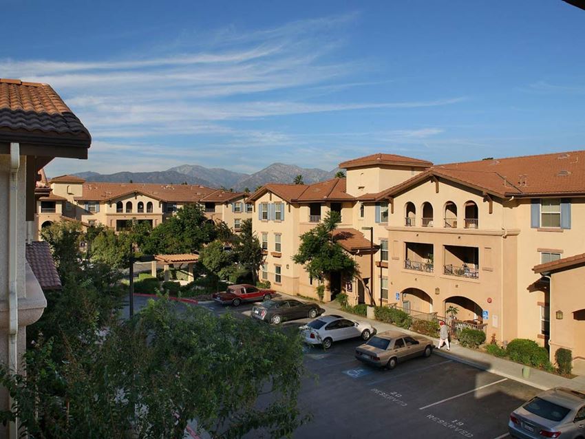 Exterior Building and Parking l Portofino Villas Apartments in Pomona CA