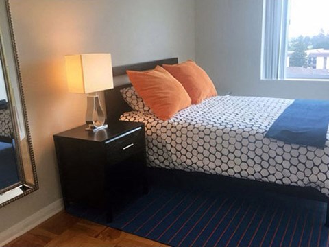 Bedroom l Ryan Tower Apartments in San Mateo CA 