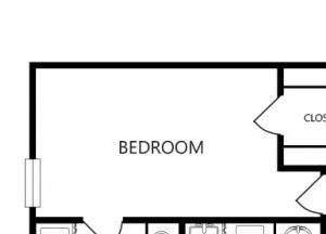 Saddle Brook Apartments l 2 Bedroom Two Bedroom Floor Plan Saddle Brook Apartments l Longview, Texas Apartments