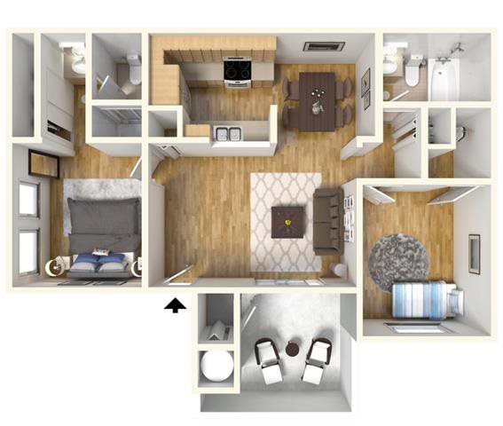 Plan E-2 Floor Plan 4