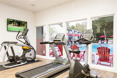 Gym with Fitness Equipment l Sonoma Ridge at Bennett Valley Apartments
