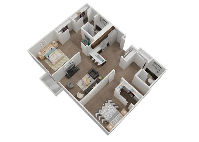 The 2x2 floor plan.