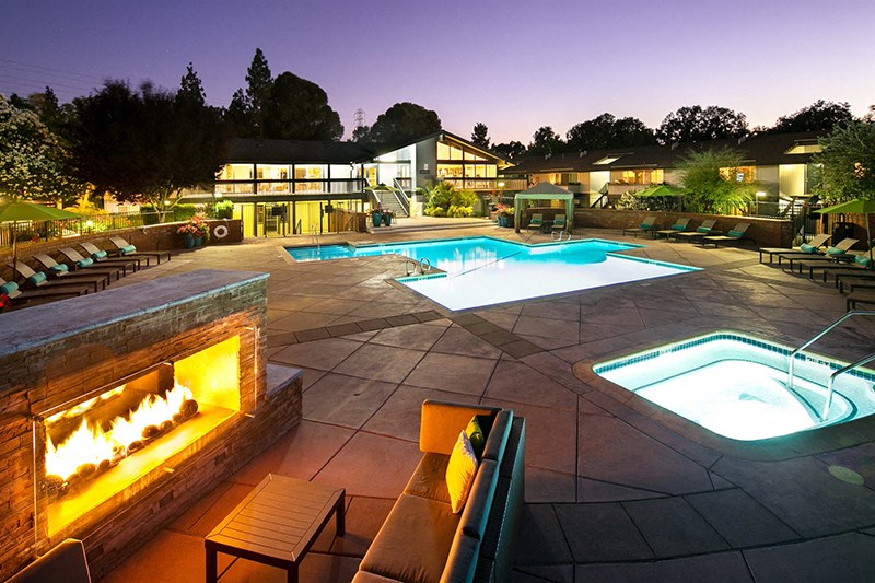 Fireplace & Jacuzzi  | Stoneridge Luxury Apartments in Walnut Creek, CA