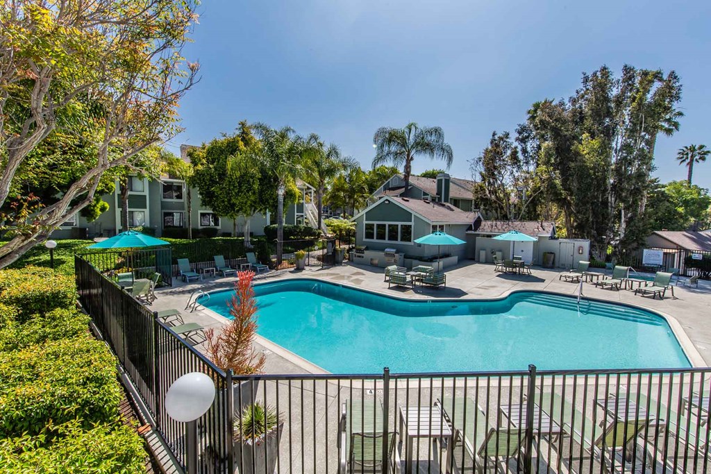 Secured Pool at SYCAMORE GREENS APARTMENT HOMES, Vista, 92081