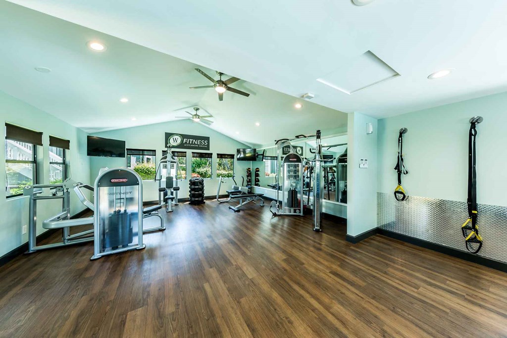 Fitness Center Fitness Center at SYCAMORE GREENS APARTMENT HOMES, Vista, 92081