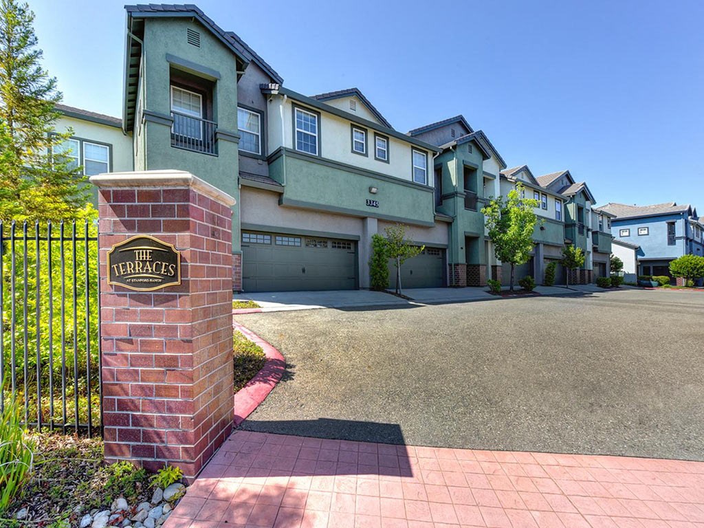 Entry to office monument sign Entrance of The Terraces at Stanford Ranch in Rocklin, CA 95677