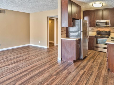 Kitchen and Dining View Valley Village CA | Villa Fontaine Apartments