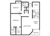 Villa Fontaine Apartments | Two Bedrooms Two bedroom Floor Plan Villa Fontaine Apartments For Rent | Valley Village CA 91607