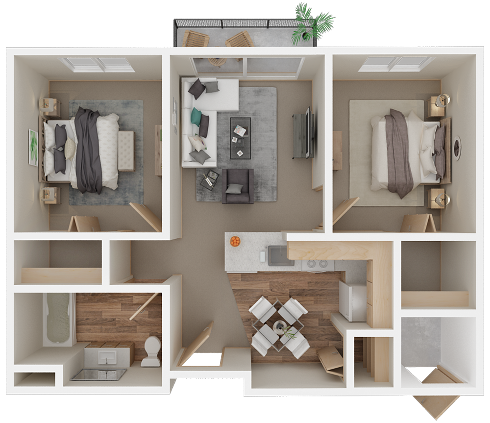 2Bed 1Bath Age 55 plus