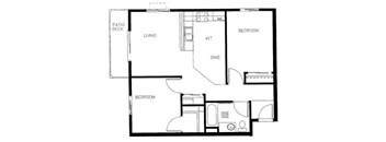 three bedroom floor plan Vintage At Bend 611 NE Bellevue Drive  Bend, OR 97701