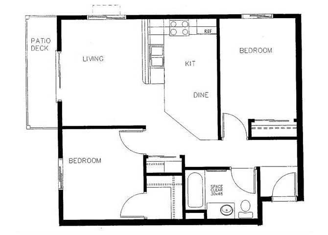 Vintage at Bend Senior three bedrom Apartments l Bend, OR three bedroom floor plan Vintage At Bend 611 NE Bellevue Drive Bend, OR 97701