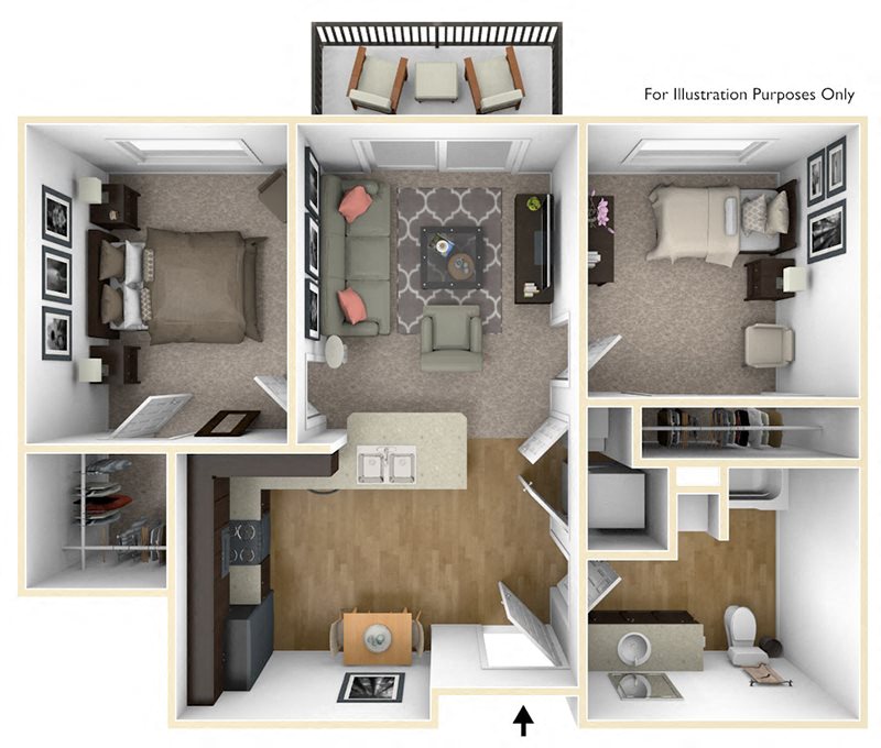 Vintage at Burien Senior Apartments for rent l Two Bedroom