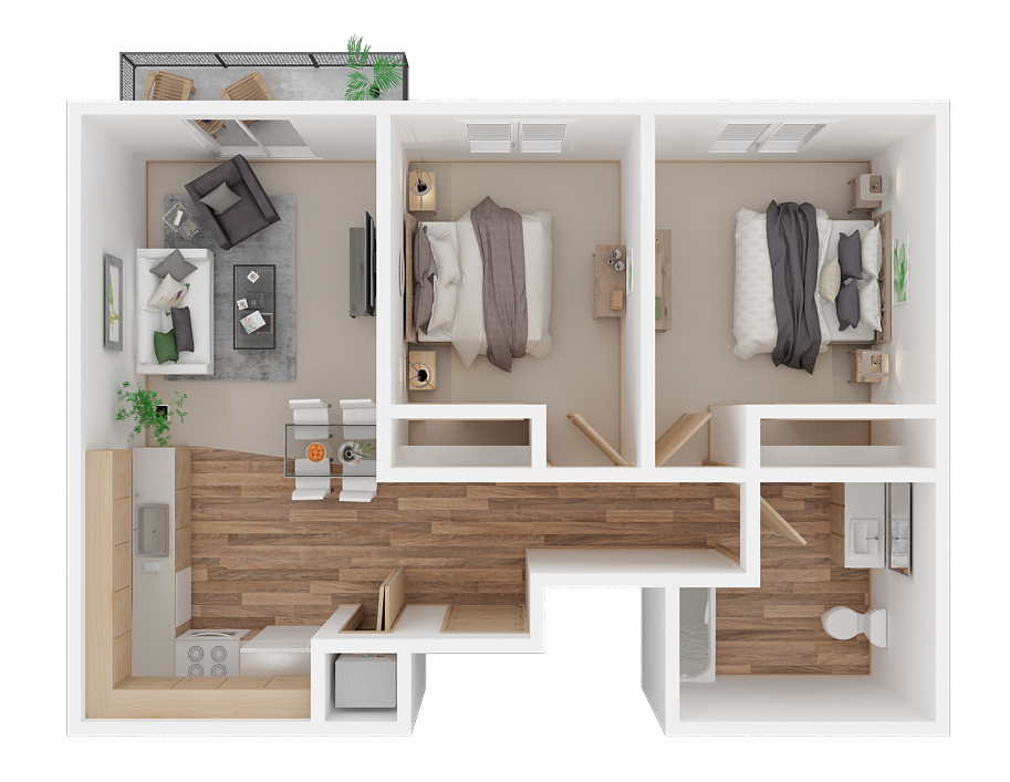 2 bed 1 bath at Everett Senior Community, Everett, WA