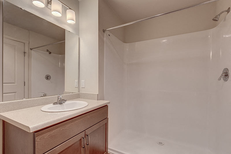 Bathroom Vintage at Lakewood Senior Apartments for rent l Marysville, WA 