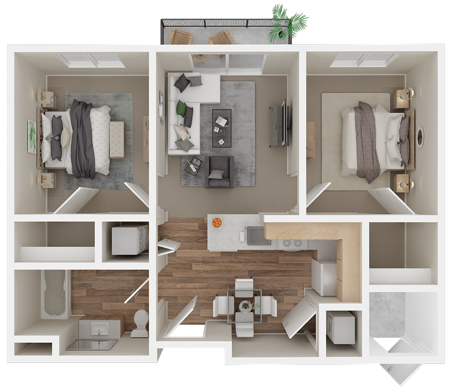 2 bed 1 bath D at VINTAGE AT MOUNT VERNON Apartments, Mt. Vernon