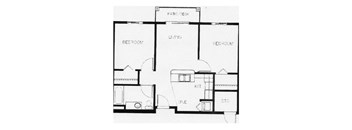 2X1 floor plan Vintage at Napa Senior Apartments l Napa, CA 94558