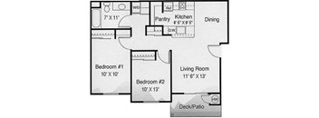 Henderson, NV  89052 l Vintage at Seven Hills 2 bedrooms Floor Plans Senior Apartments 