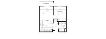 1x1 floor plan Silverdale, WA 98383 l Vintage at Silverdale 
