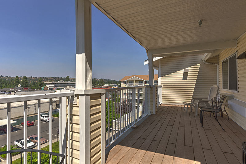 Balcony View Vintage at Spokane Senior Apartments  l Spokane Washington Apts