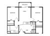 Vintage at Tacoma Senior Apartments l Two Bedroom Two Bedroom floor plan. Tacoma, Wa Senior Apartments 98409 l Vintage at Tacoma