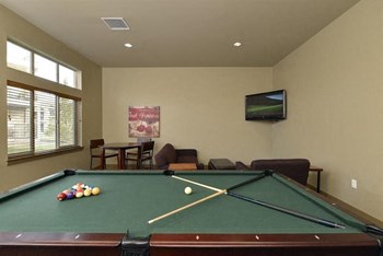 Pool Table with seating Longmont, CO 99337 | Copper Peak Apts For Rent - Photo Gallery 12