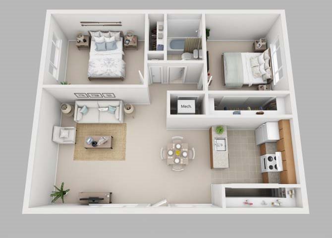 the Cottage floor plan