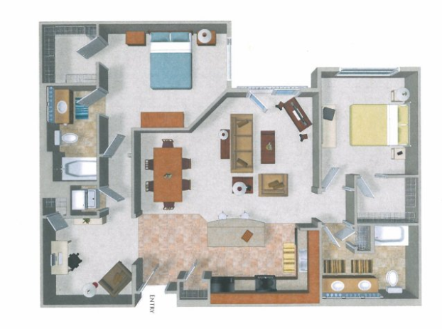 Beaumont Apartments Floor Plan, Woodinville, Washington