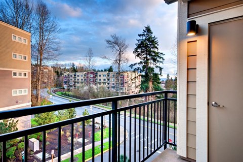 Private Patio/Balcony at Beaumont Apartments, Woodinville, 98072