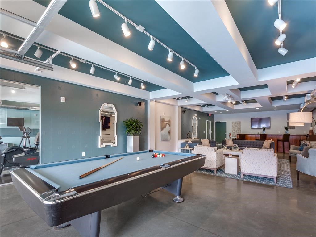 Billiards Table In Game Room at Greenway at Fisher Park, Greensboro, 27401