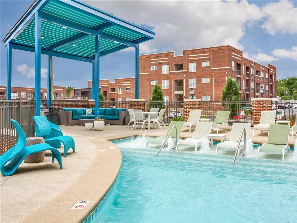 Extensive Resort Inspired Pool Deck at Greenway at Fisher Park, Greensboro, 27401