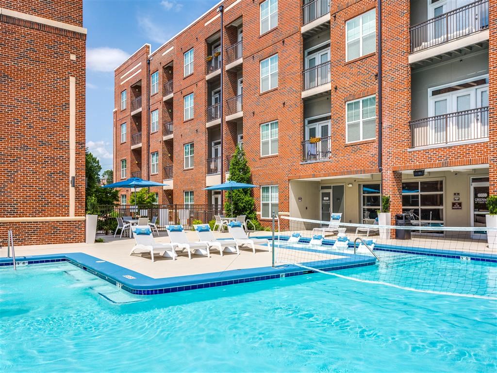 Resort Inspired Pool at Greenway at Fisher Park, Greensboro