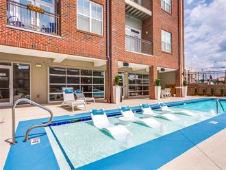 Swimming Pool With Relaxing Sundecks at Greenway at Stadium Park, Greensboro