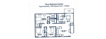 Three bedroom two bath