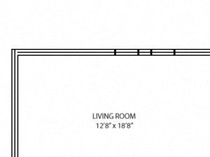 2 Bedroom, 1 Bathroom Floorplan 2 Bedroom, 1 Bathroom Floorplan
