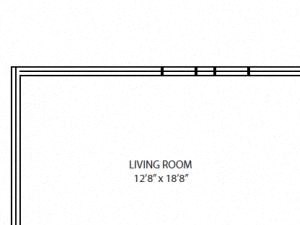 2 Bedroom, 1 Bathroom Floorplan 2 Bedroom, 1 Bathroom Floorplan