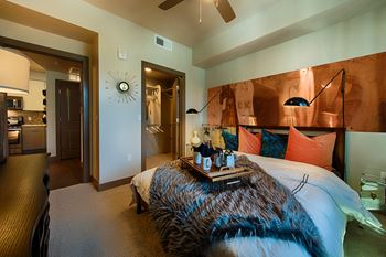 Custom Carpet in Bedroom, and Ceramic Tile Planks in all Baths